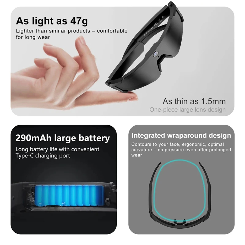 Smart Glasses Lens - แว่นตาอัจฉริยะ OnePlus AI ChatGPT กล้อง 8K