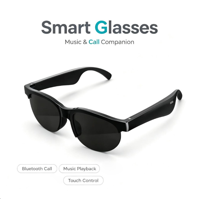 Smart Glasses Lens - แว่นตาอัจฉริยะ รองรับการโทรผ่านบลูทูธ เล่นเพลง ควบคุมด้วยระบบสัมผัส เลนส์โพลาไรซ์ แว่นกันแดดอัจฉริยะสำหรับกิจกรรมกลางแจ้ง