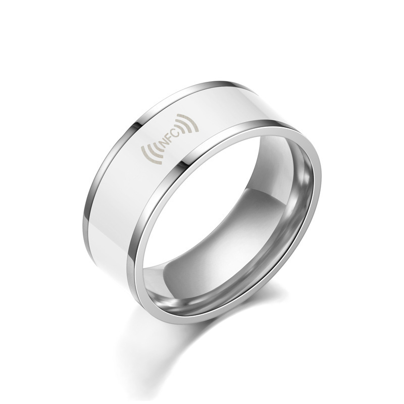 Smart Ring Nfc Pay - แหวนสมาร์ท NFC สำหรับโทรศัพท์มือถือแบบข้ามพรมแดน แหวนสแตนเลสสตีล สวมใส่ได้ แหวนสมาร์ท