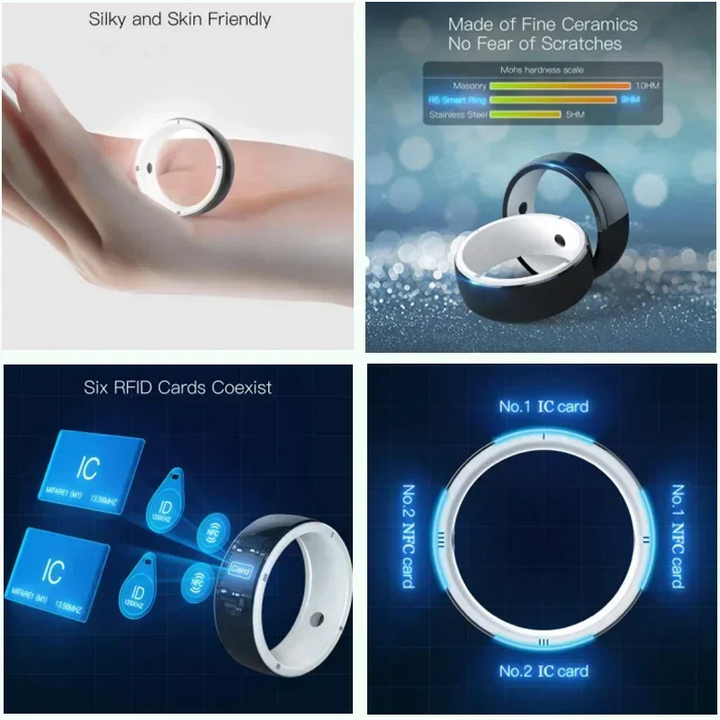 แหวนสมาร์ทสมาร์ทอุปกรณ์สวมใส่, - Smart Ring Nfc Pay บทวิจารณ์และราคา