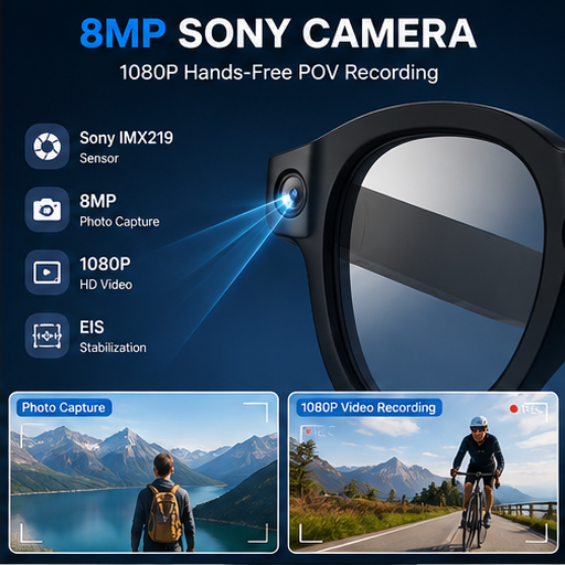 แว่นตาอัจฉริยะ AI กล้อง 8MP วิ - Smart Glasses Lens บทวิจารณ์และราคา
